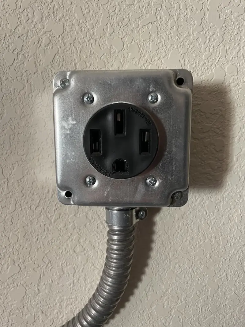 NEMA 14-50 outlet installed for Smart Home Electrical in Graham