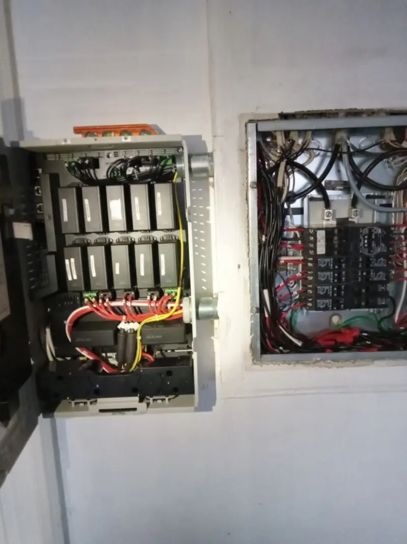 Electrical panel upgrade completed for Indoor Lighting Installation in Graham